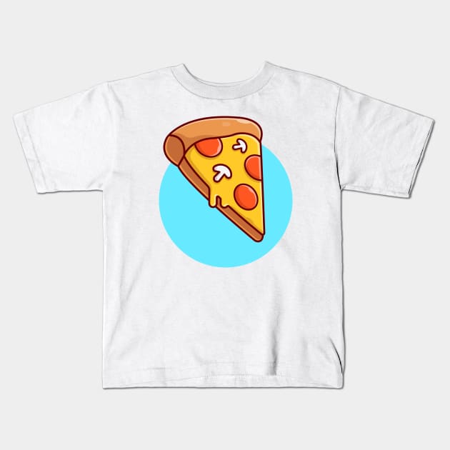 Slice Of Pizza (2) Kids T-Shirt by Catalyst Labs